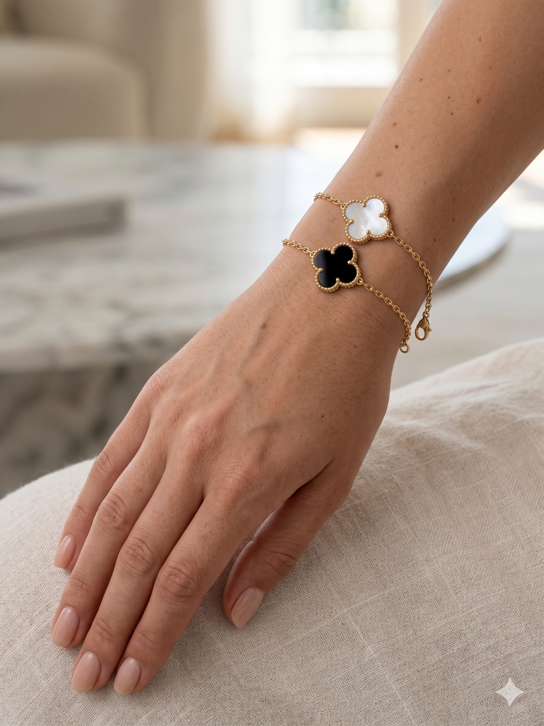 Pack 2 Bracelets Noir et Blanc